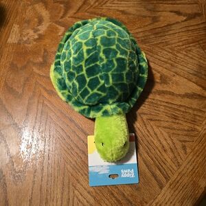ZippyPaws GRUNTERZ SID THE SEA TURTLE Squeakie Plush Dog Toy New